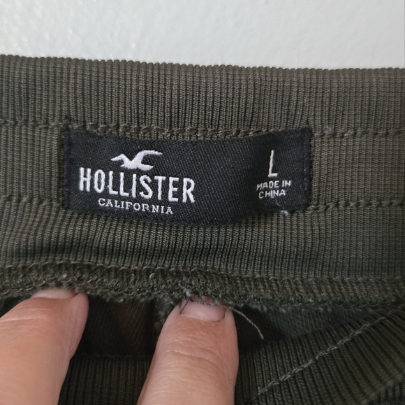 Hollister Olive Green Jogger Pants Size Large - Picture 6 of 8